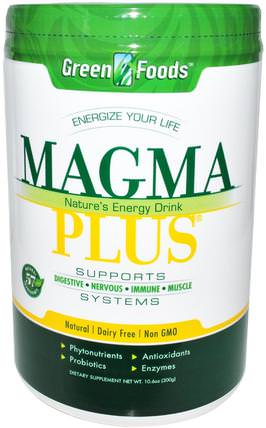 Magma Plus, Natures Energy Drink, 10.6 oz (300 g) by Green Foods Corporation, 健康，能量飲料混合，補品，超級食品 HK 香港