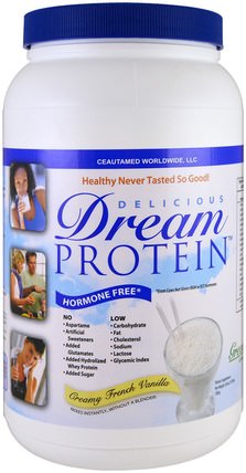 Dream Protein Shake, Creamy French Vanilla, 25 oz (720 g) by Greens First, 運動，補品，乳清蛋白 HK 香港