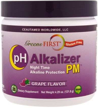 pH Alkalizer PM, Grape, 4.29 oz (121.8 g) by Greens First, 補品，超級食品 HK 香港