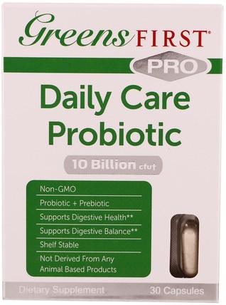 Pro Daily Care Probiotic, 30 Capsules by Greens First, 補充劑，益生菌 HK 香港