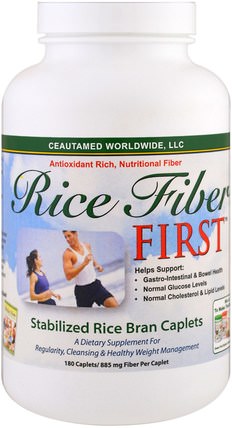 Stabilized Rice Bran Caplets, 885 mg, 180 Caplets by Greens First, 補品，米糠 HK 香港