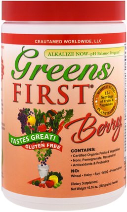 Superfood Antioxidant Shake, Berry, 10.16 oz (288 g) by Greens First, 補品，超級食品，綠色蔬菜 HK 香港