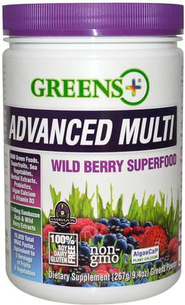 Advanced Multi, Wild Berry Superfood, 9.4 oz (267 g) Greens Powder by Greens Plus, 補品，超級食品 HK 香港