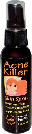 Acne Killer, Skin Spray, 2 oz (60 ml) by Greensations, 美容，粉刺外用產品 HK 香港