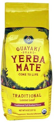 Yerba Mate, Loose Leaf Tea, Traditional, 8 oz (227 g) by Guayaki, 食物，涼茶，馬黛茶 HK 香港