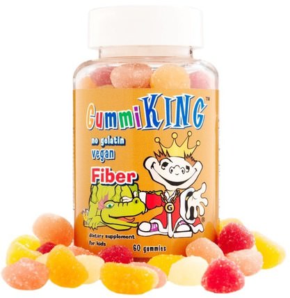Fiber, 60 Gummies by Gummi King, 補品，gummies，兒童gummies HK 香港