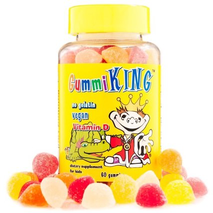 Vitamin D, 60 Gummies by Gummi King, 兒童健康，補充兒童，gummies HK 香港