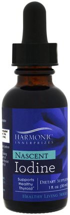 Nascent Iodine, 1 fl oz (30 ml) by Harmonic Innerprizes, 補品，礦物質，健康，甲狀腺 HK 香港