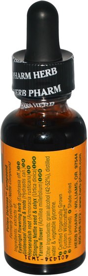 健康，過敏，過敏 - Herb Pharm, Pollen Defense, 1 fl oz (30 ml)