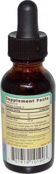 健康，過敏，過敏，草藥，蕁麻刺痛，蕁麻根 - Herbs for Kids, Nettle & Eyebright, 1 fl oz (30 ml)