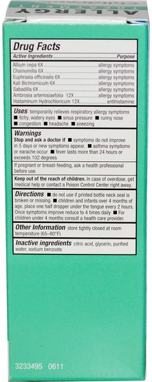 健康，過敏，過敏 - NatraBio, BioAllers, Childrens Allergy, Allergy Treatment, 1 fl oz (30 ml)