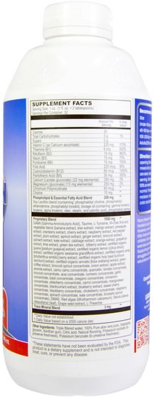 健康，注意力缺陷障礙，添加，adhd，腦 - Liquid Health Products, Attention, Fruit Flavor, 32 fl oz (946 ml)