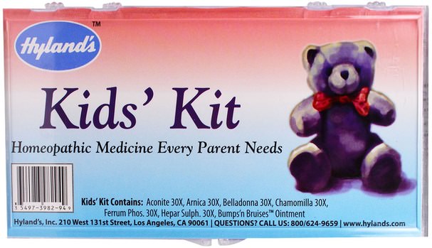 健康，顛茄 - Hylands, Homeopathic Kids Kit, 7 Piece Kit