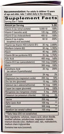 健康，血糖 - Abkit, Alpha Betic, Multivitamin, 30 Tablets