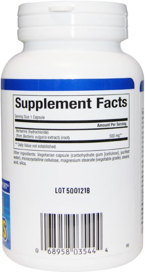 健康，血糖，草藥，小蘗 - 小蘗鹼 - Natural Factors, WellBetX Berberine, 500 mg, 60 Veggie Caps