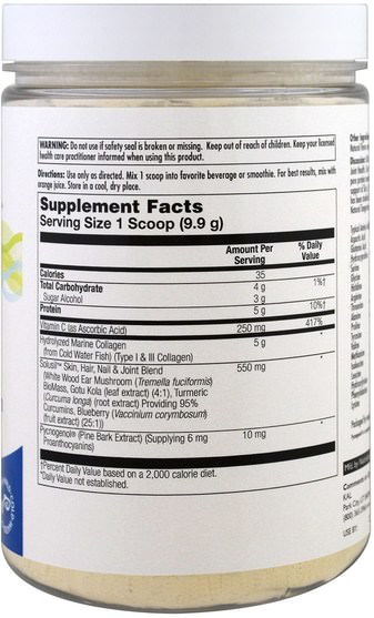 健康，骨骼，骨質疏鬆症，膠原蛋白 - KAL, Hydrolyzed Marine Collagen, Tangerine Dream Powder, 5000 mg, 10.5 oz (298 g)