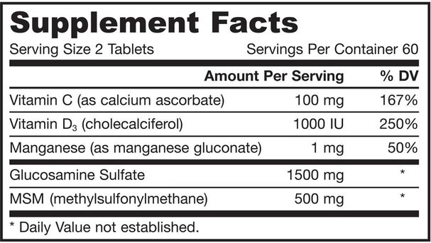 健康，骨骼，骨質疏鬆症，關節健康，關節韌帶 - Jarrow Formulas, Joint Builder, Glucosamine Sulfate With MSM, 120 Tablets