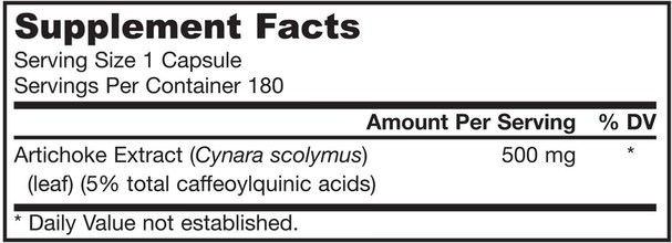 健康，膽固醇支持，朝鮮薊，草藥，草藥 - Jarrow Formulas, Artichoke 500, 500 mg, 180 Capsules
