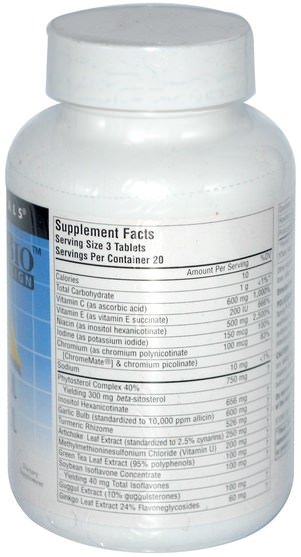 健康，膽固醇支持，多廿烷醇 - Source Naturals, Policosanol Cholesterol Complex, 60 Tablets