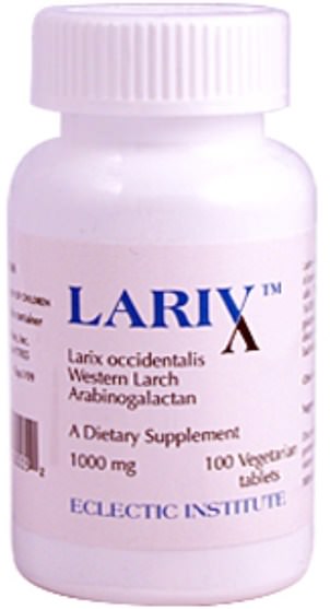 健康，感冒和流感病毒，落葉松（落葉松樹提取物） - Eclectic Institute, Larix, 1000 mg, 100 Veggie Tabs