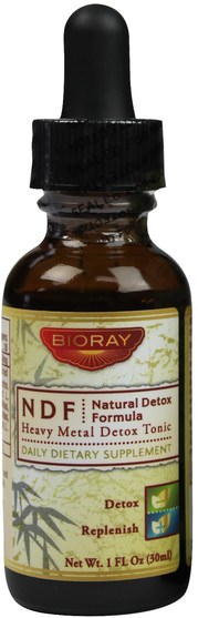 健康，排毒 - Bioray NDF (Natural-Organic-Detox), 1 fl oz (30 ml)