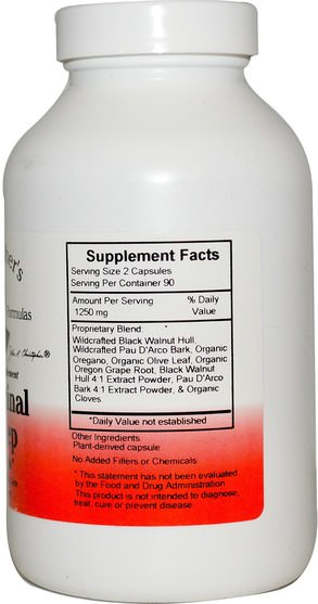健康，排毒，結腸清洗 - Christophers Original Formulas, Intestinal Sweep Formula, 625 mg, 180 Veggie Caps
