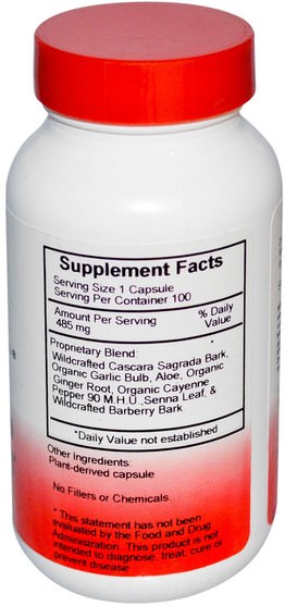 健康，排毒，結腸清洗 - Christophers Original Formulas, Quick Colon Formula, Part 1, 485 mg, 100 Veggie Caps