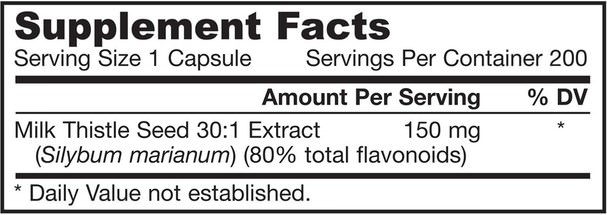 健康，排毒，奶薊（水飛薊素） - Jarrow Formulas, Milk Thistle, 150 mg, 200 Veggie Caps