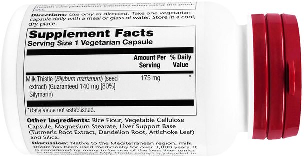 健康，排毒，奶薊（水飛薊素） - Solaray, Milk Thistle Extract, 175 mg, 120 Vegetarian Capsules