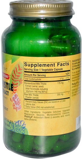 健康，排毒，奶薊（水飛薊素） - Solgar, Milk Thistle Herb Extract, 150 Vegetable Capsules