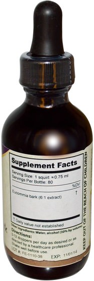 健康 - Dragon Herbs, Dragon Drops, Eucommia Bark, Super Potency Extract, 2 fl oz (60 ml)