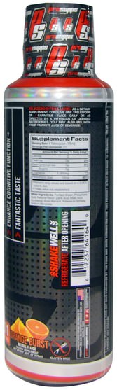 健康，精力 - ProSupps, L-Carnitine 1500, Orange Burst, 16 fl oz (473 ml)