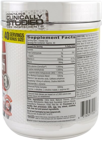 健康，能量，運動 - Six Star, Pre-Workout Explosion, Pink Lemonade, 0.61 lbs (277 g)