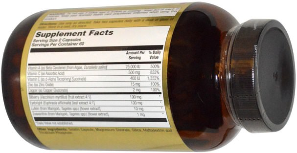 健康，眼保健，視力保健，視力 - Life Time, Brite Eyes Antioxidant Formula, 120 Capsules