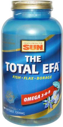 The Total EFA, Omega 3-6-9, 180 Softgels by Health From The Sun, 補充劑，efa omega 3 6 9（epa dha），亞麻油 HK 香港