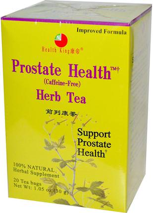 Prostate Health Herb Tea, Caffeine-Free, 20 Tea Bags, 1.05 oz (30 g) by Health King, 健康，男人，前列腺茶 HK 香港