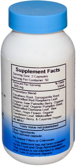健康，男人 - Christophers Original Formulas, Male Tonic Formula, 460 mg, 100 Veggie Caps