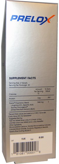健康，男人 - Purity Products, Prelox, 60 Tablets