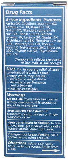 健康，男性，睾丸激素凝膠和麵霜，睾丸激素 - Liddell, Vital Male Sexual Energy with Testosterone, 1.0 fl oz (30 ml)