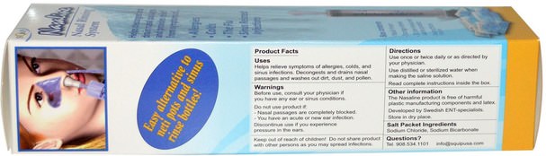 健康，鼻腔健康，洗鼻，打屁股產品 - Nasaline, Squip, Nasal Rinsing System, 1 Kit