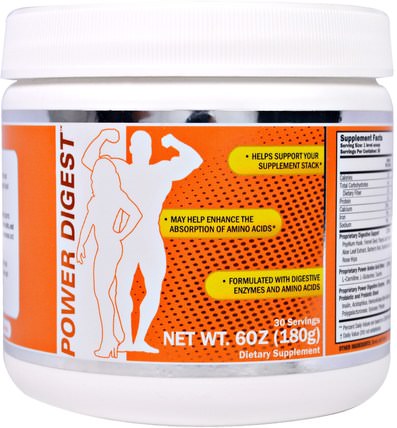 6 oz (180 g) by Health Plus Power Digest, 補充劑，氨基酸，肌肉 HK 香港