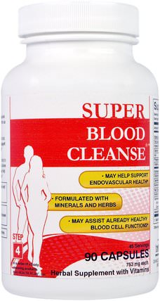 753 mg, 90 Capsules by Health Plus Super Blood Cleanse, 健康，排毒 HK 香港