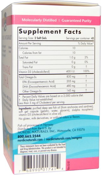 健康，懷孕 - Nordic Naturals, Prenatal DHA, 500 mg, 90 Soft Gels