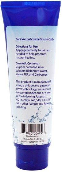 健康，皮膚 - American Biotech Labs, ASAP 365, Silver Gel, Ultimate Skin & Body Care, 4 fl oz (118 ml)