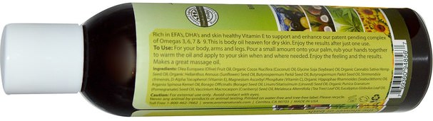 健康，皮膚，沐浴，美容油，身體護理油，美容，歐米茄浴 - Aroma Naturals, Extraordinary Body Oil, Tea Tree Eucalyptus, 6 fl oz (180 ml)