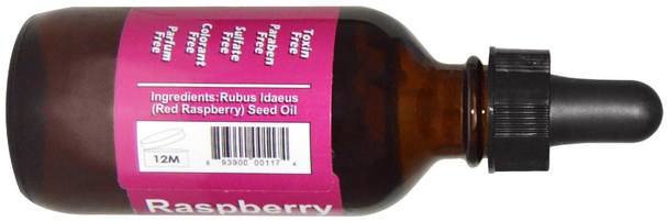 健康，皮膚，沐浴，美容油 - Russell Organics, Raspberry Seed Oil, 2 fl oz (60 ml)