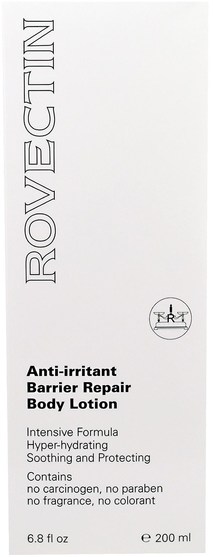 健康，皮膚，潤膚露 - Rovectin, Anti-Irritant Barrier Repair Body Lotion, 6.8 fl oz (200 ml)