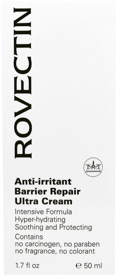 健康，皮膚，潤膚露 - Rovectin, Anti-Irritant Barrier Repair Ultra Cream, 1.7 fl oz (50 ml)