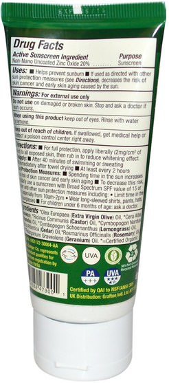 保健，護膚，沐浴，美容，防曬 - Badger Company, Anti-Bug Sunscreen, Broad Spectrum SPF 34, 2.9 fl oz (87 ml)
