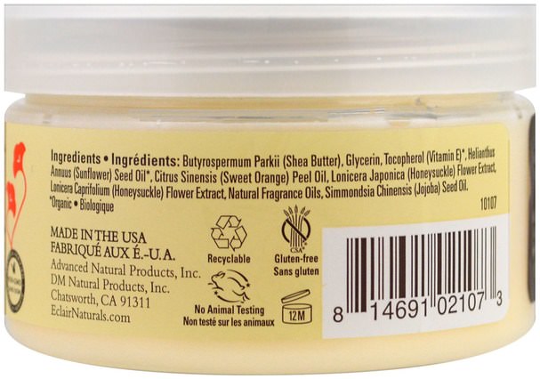 健康，皮膚 - Eclair Naturals, Body Butter, Mango, 4 oz (113 g)